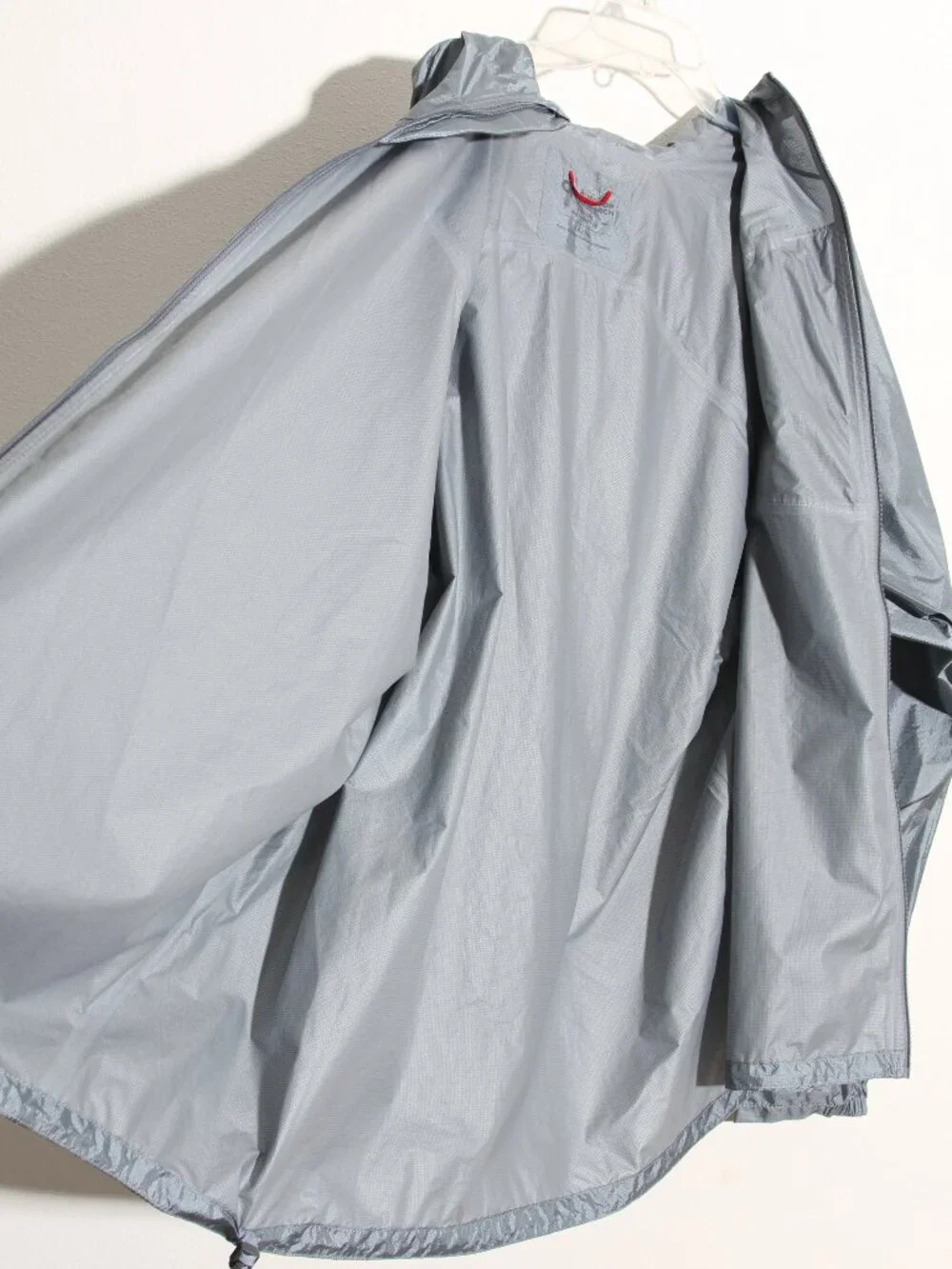 Outdoor Research Men’s Helium Rain Jacket Pewter Gray Full Zip Hooded Size XXL